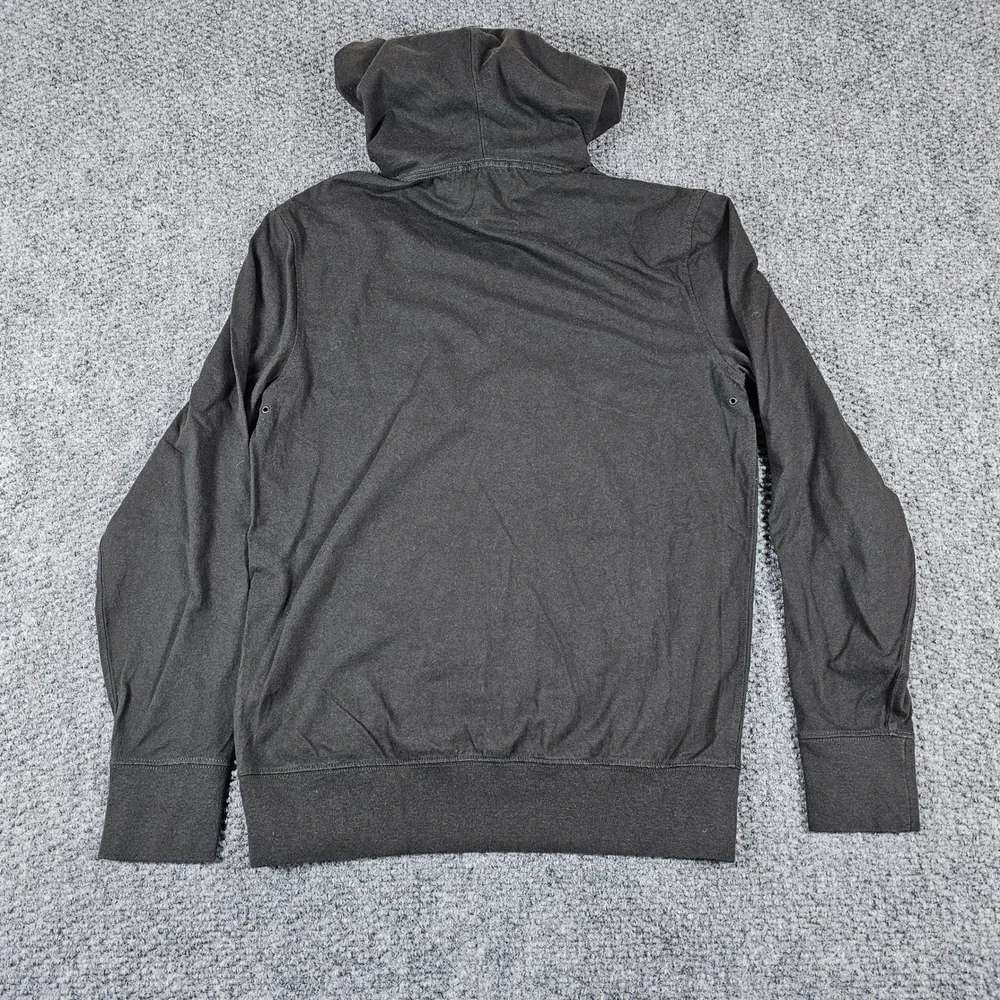 J Crew Oarsman Gray Long Sleeve Hoodie Pockets Drawstring Sweatshirt Men's Small